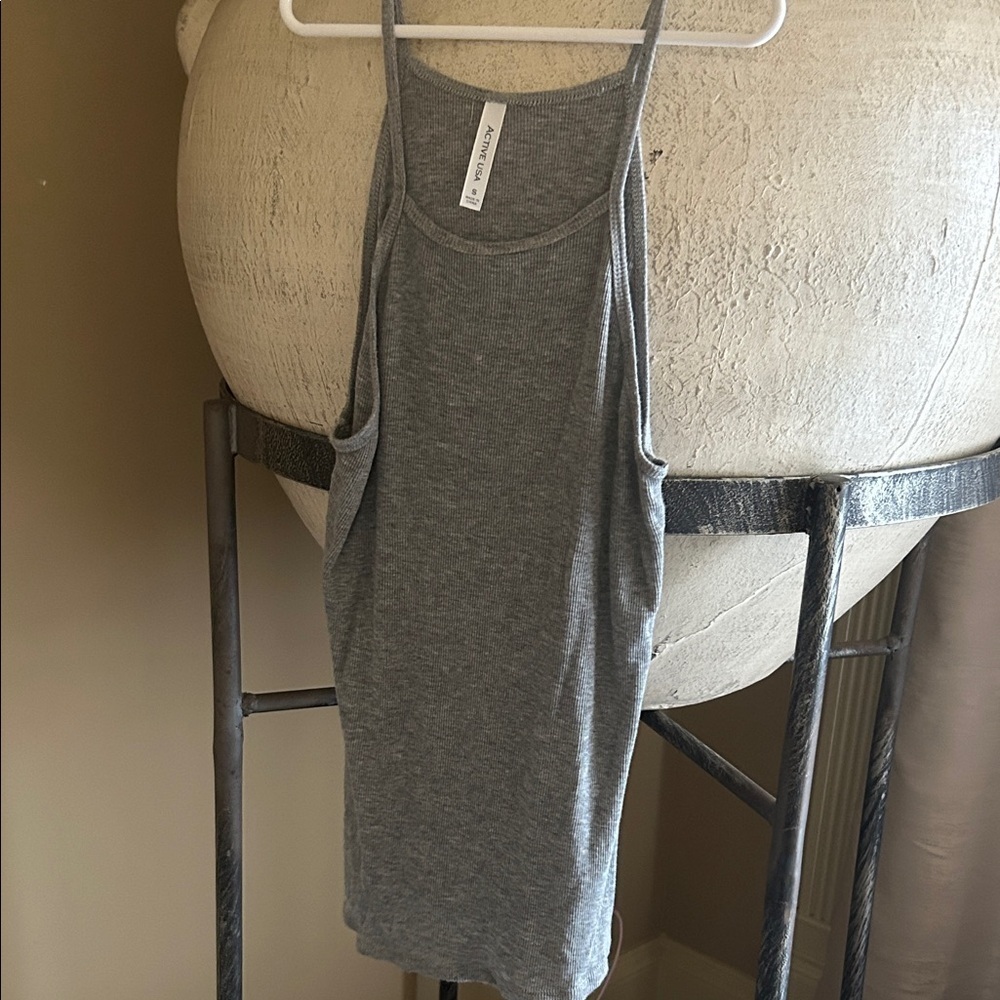 Active USA Heather Gray Women's Tank Top